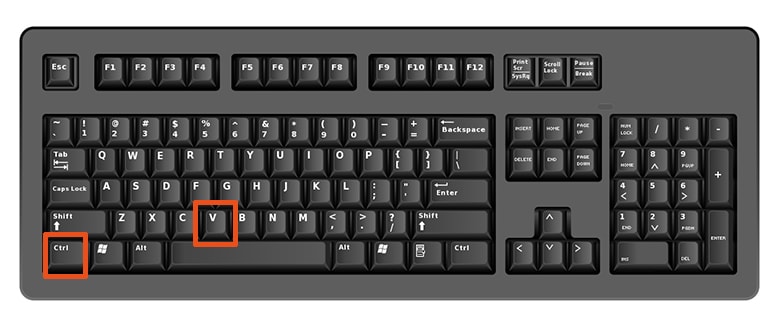 Ctrl+V for pasting the image of monitor