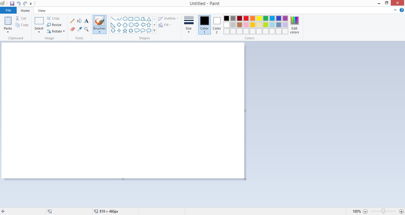 Paint for pasting the Captured image
