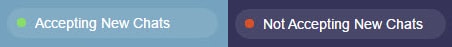 Accepting or Not Accepting the Live Chats in Olark