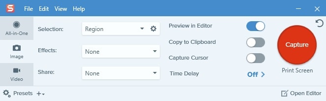 Capture Images Snagit