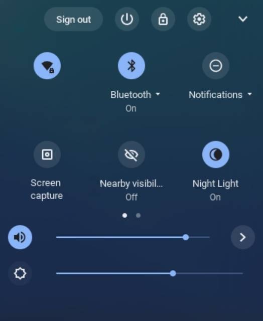Chromebook Quick Config Menu