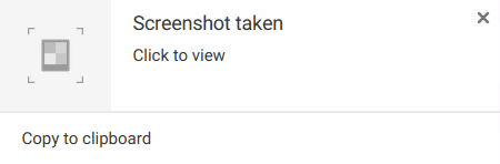 How to copy Chromebook screenshot to the Clipboard