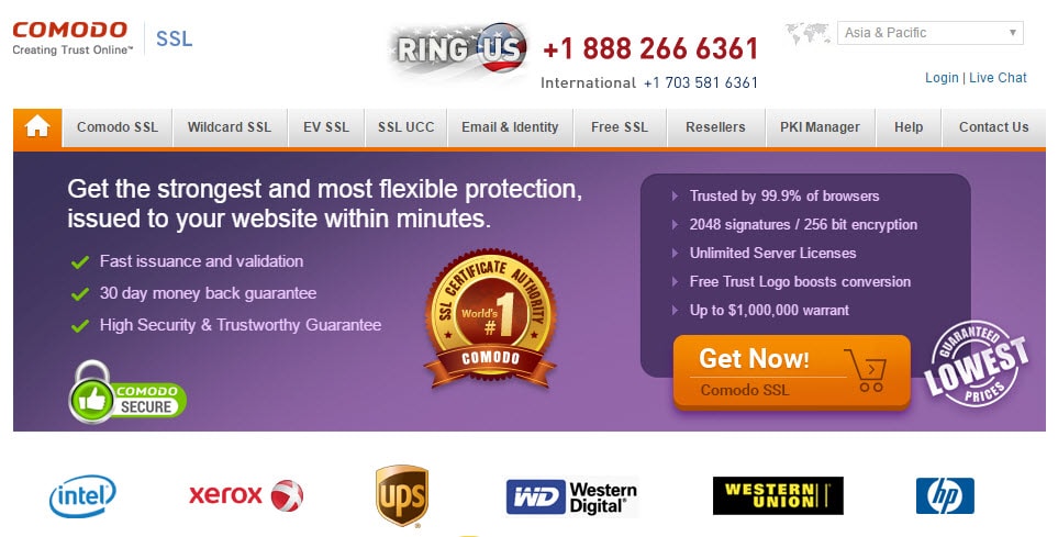 Comodo SSL Certificate Provider
