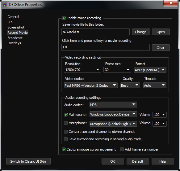 D3DGear Game Recorder