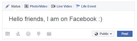 Facebook First Message