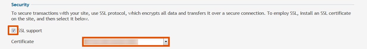 Secure Sockets Layer Security Plesk
