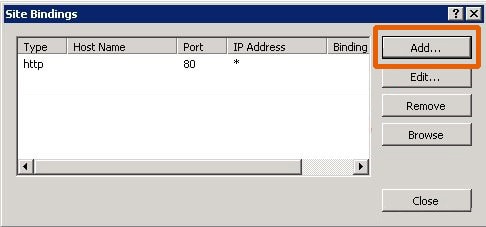 Site Binding IIS 7