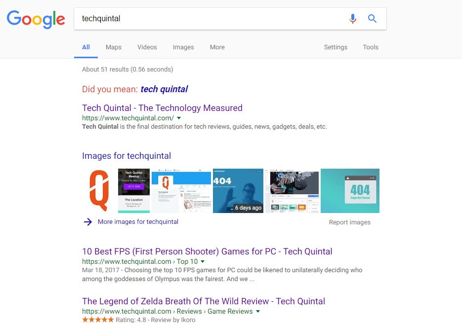 Google Search Results