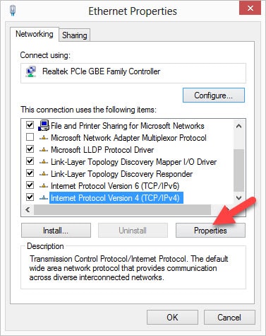 Internet Protocol Version 4 TCP IPv4