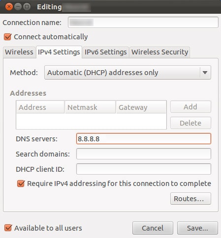 How to Change DNS Server Settings
