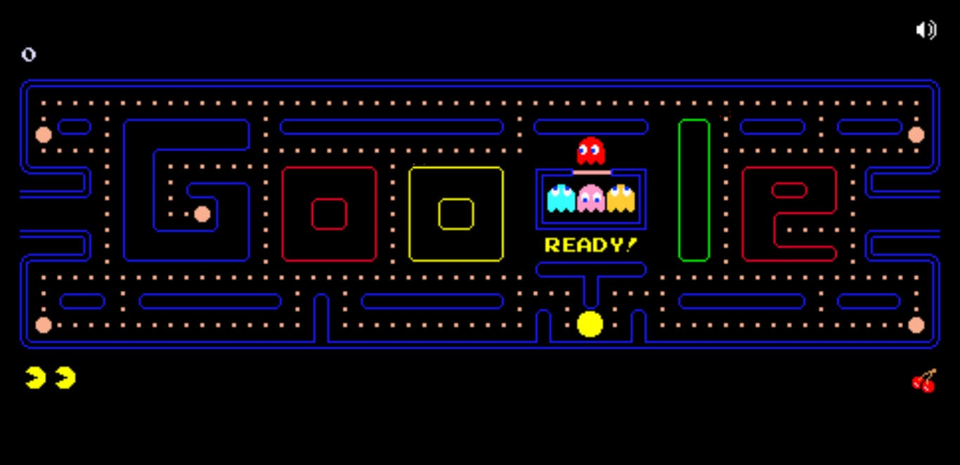 The first interactive doodle Pac Man