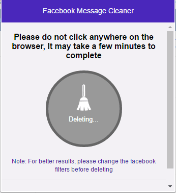 Facebook Message Cleaner
