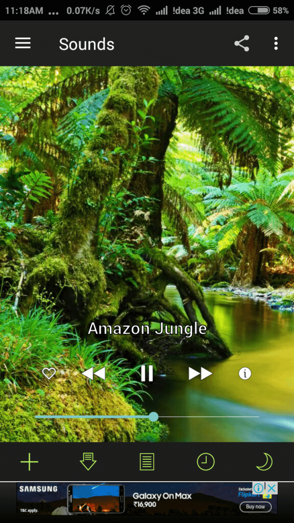 White Noise Free App Interface