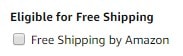 Eligible for Free Shipping on Amazon
