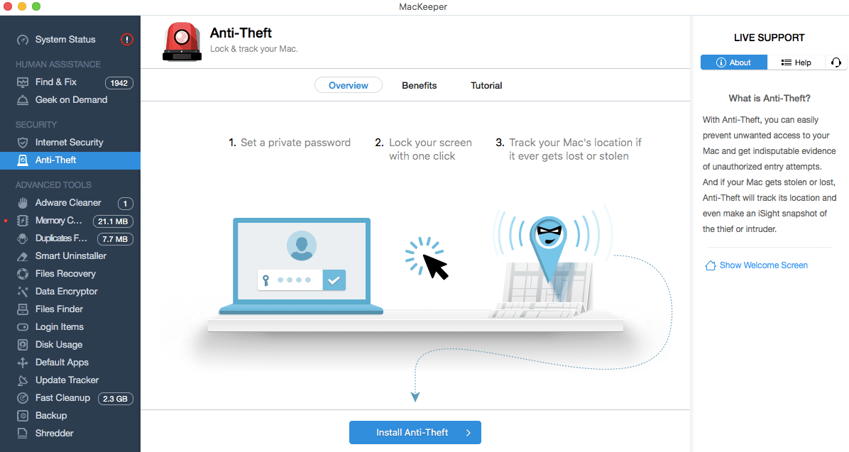MacKeeper Anti-Theft