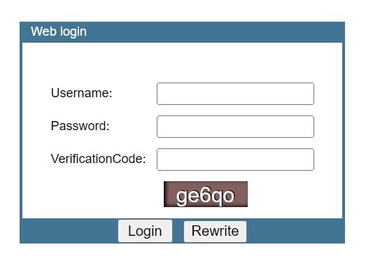 Router Login Page