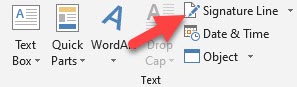 Signature Line in Word
