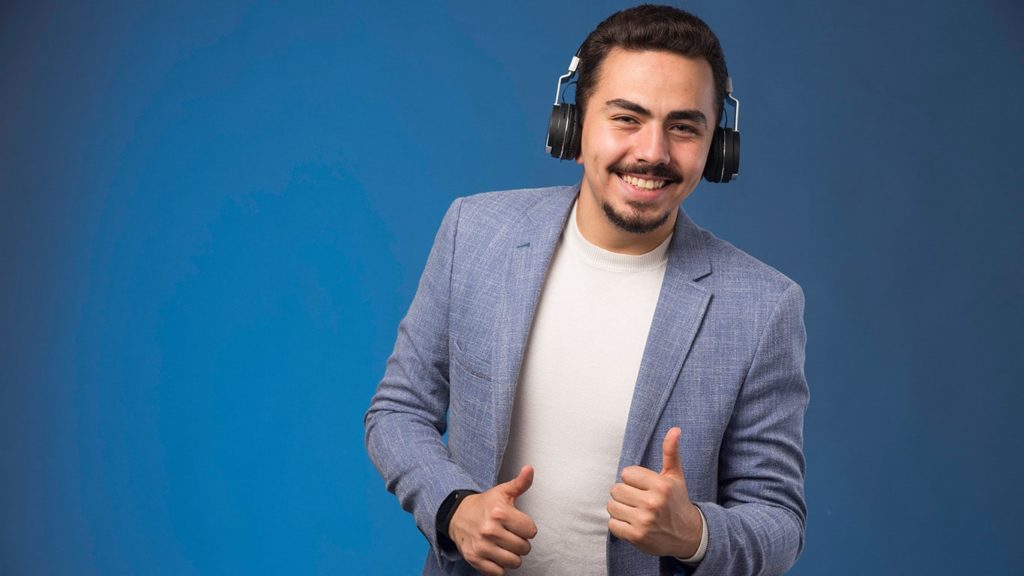 Person Streaming Music