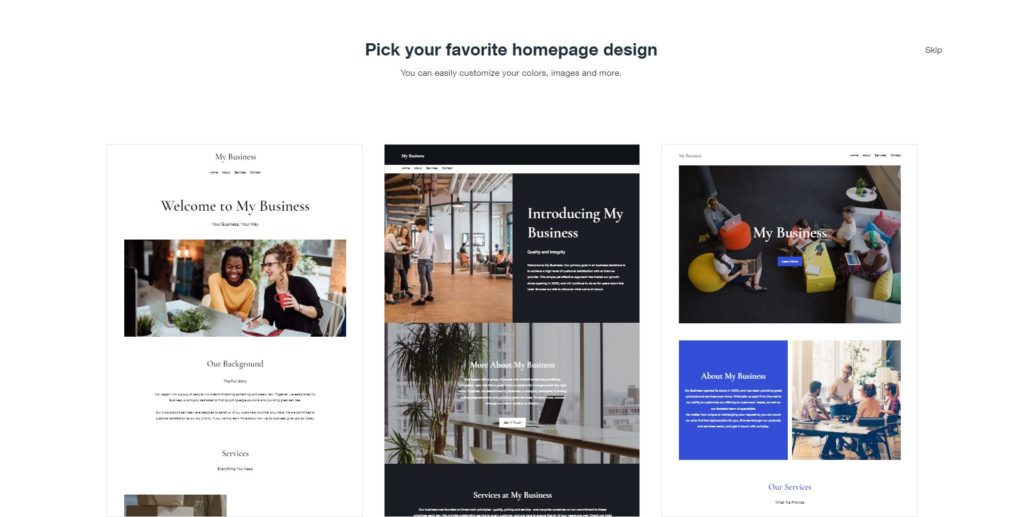 Wix ADI Homepage Design