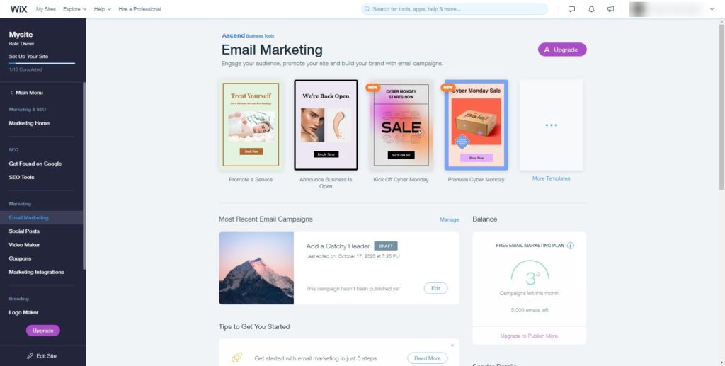 Wix Email Marketing