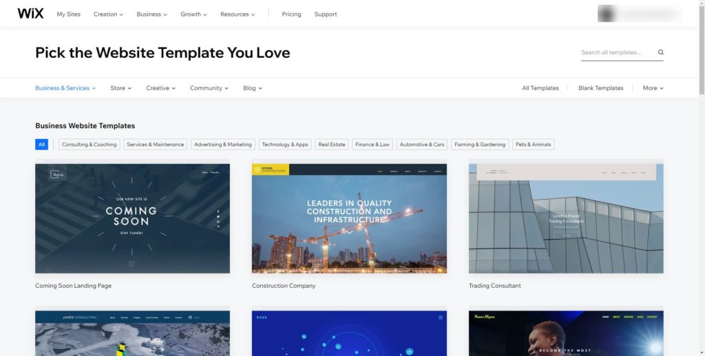 Wix Templates