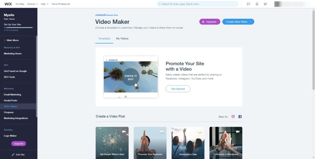 Wix Video Maker