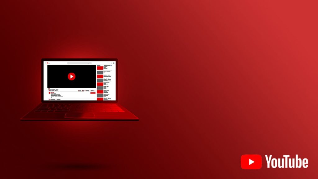 Image of a Laptop Playing YouTube Video
