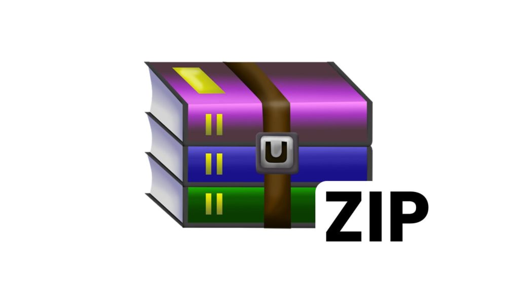 WinRar Logo with ZIP Text on it