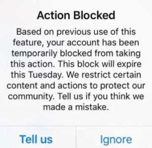 Instagram Action Block