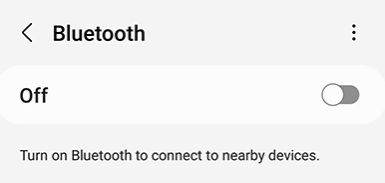 Turn on Bluetooth
