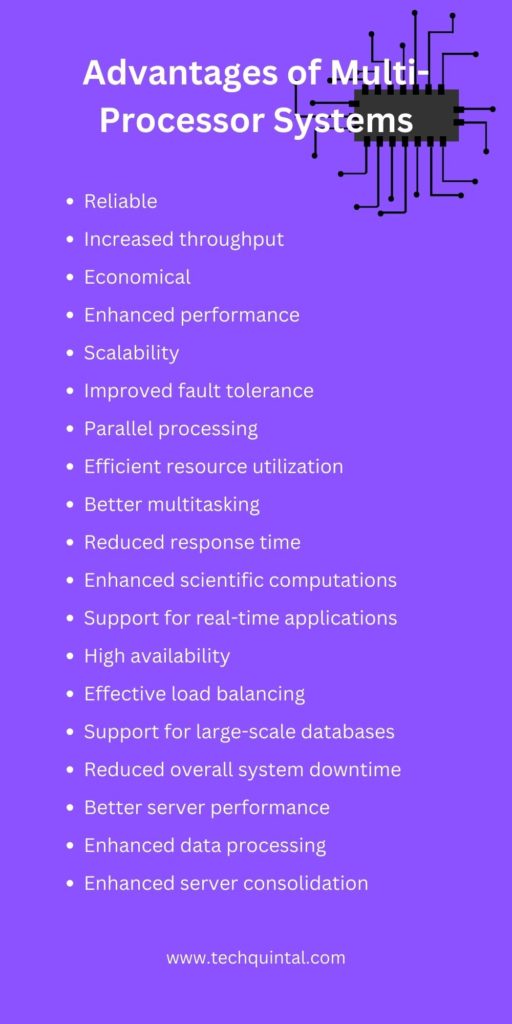 Advantages of Multi-Processor Systems