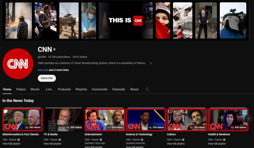 CNN YouTube Channel