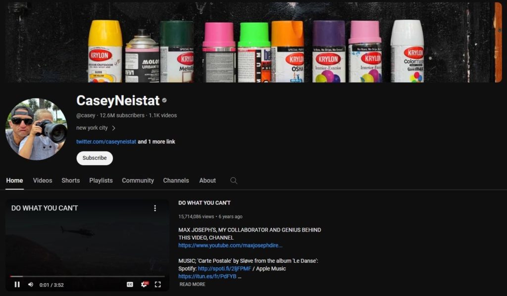 Casey Neistat YouTube Channel