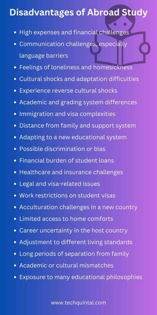 10 Notable Advantages and Disadvantages of Abroad Study - Tech Quintal