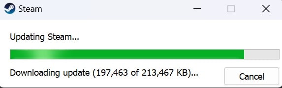 Steam Downloading Update