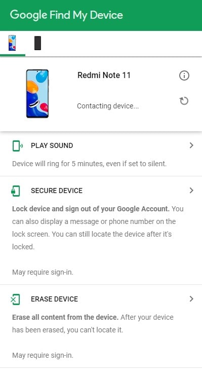Google Find My Device