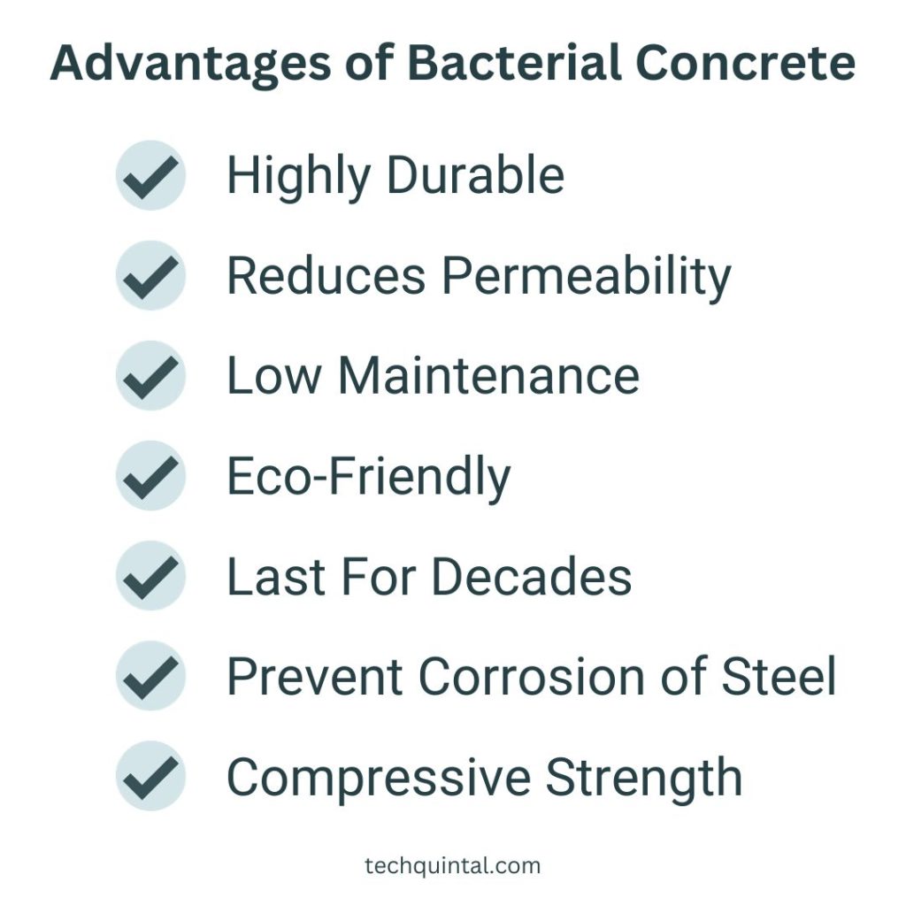 Advantages of Bacterial Concrete