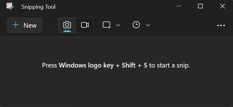 Snipping Tool in Windows 11