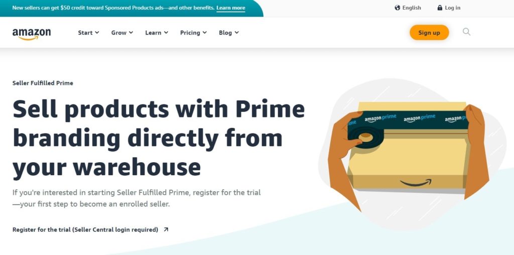 Sell products with Prime